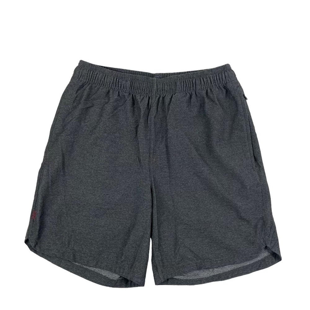 Rhone Mens Gray Breathable Performance Drawstring Athletic Shorts Size Small 7in